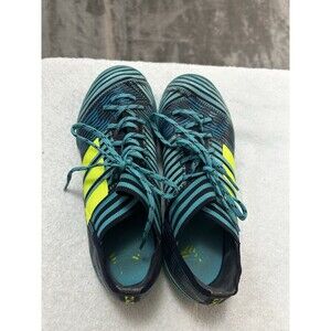 Adidas Nemeziz Indoor Soccer Shoes Youth Size 4 Blue Green Turf Cleats